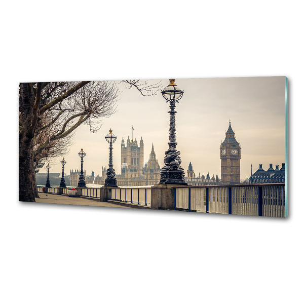 Panel de pared de cocina Londres en otoño