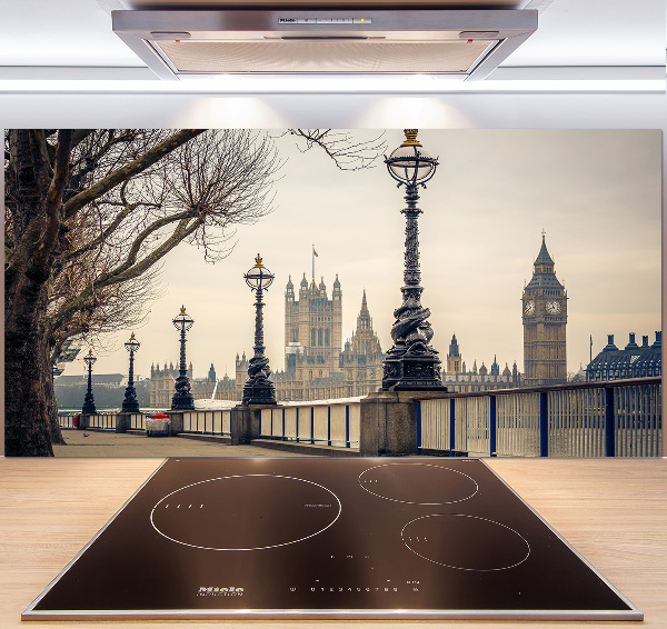 Panel de pared de cocina Londres en otoño