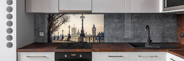 Panel de pared de cocina Londres en otoño