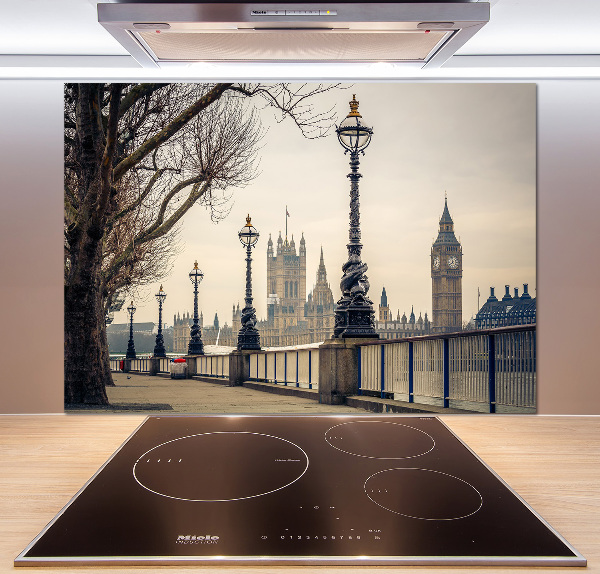 Panel de pared de cocina Londres en otoño