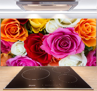 Salpicadero de cocina Rosas de colores