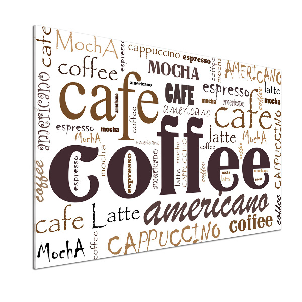 Panel de pared de cocina Café