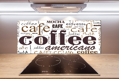 Panel de pared de cocina Café