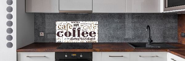 Panel de pared de cocina Café