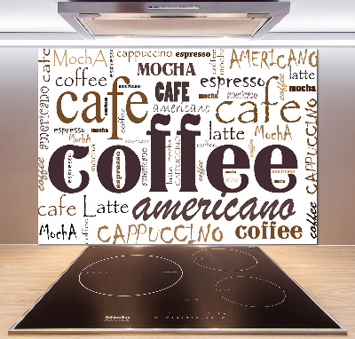 Panel de pared de cocina Café