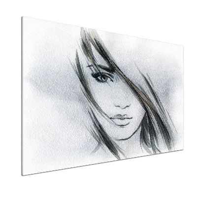 Panel para cocina Retrato de una mujer