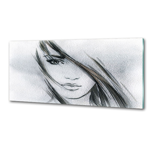 Panel do kuchni Portret kobiety