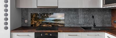 Panel do kuchni Drzewo nad rzeką