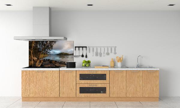 Panel do kuchni Drzewo nad rzeką