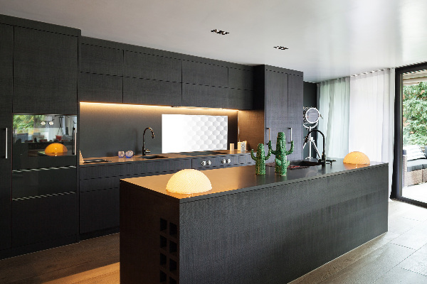 Panel de pared de cocina Fondo de hexágonos