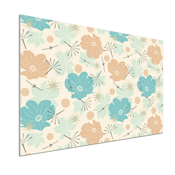 Panel de pared de cocina Patrón floral