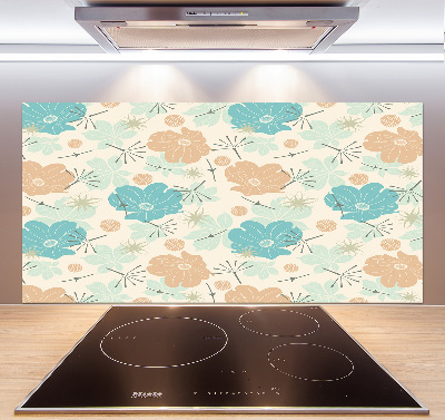 Panel de pared de cocina Patrón floral