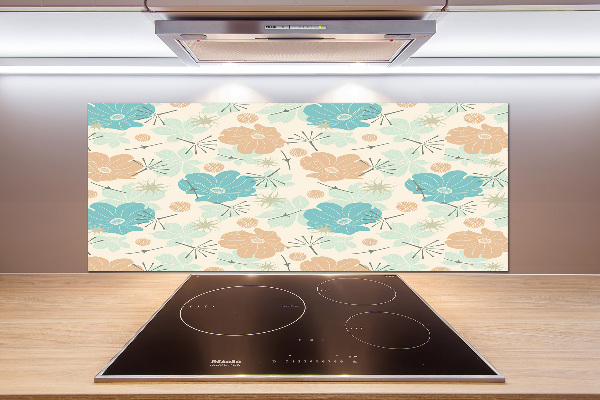 Panel de pared de cocina Patrón floral