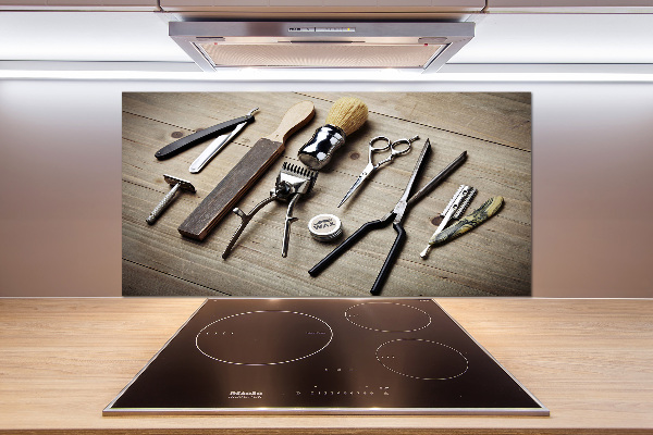 Panel antisalpicaduras Peluquería masculina