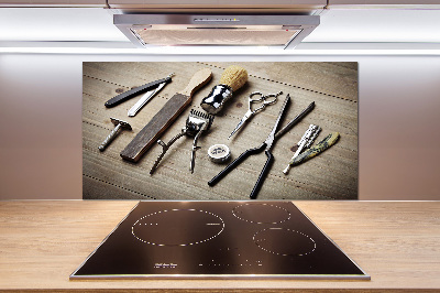 Panel antisalpicaduras Peluquería masculina