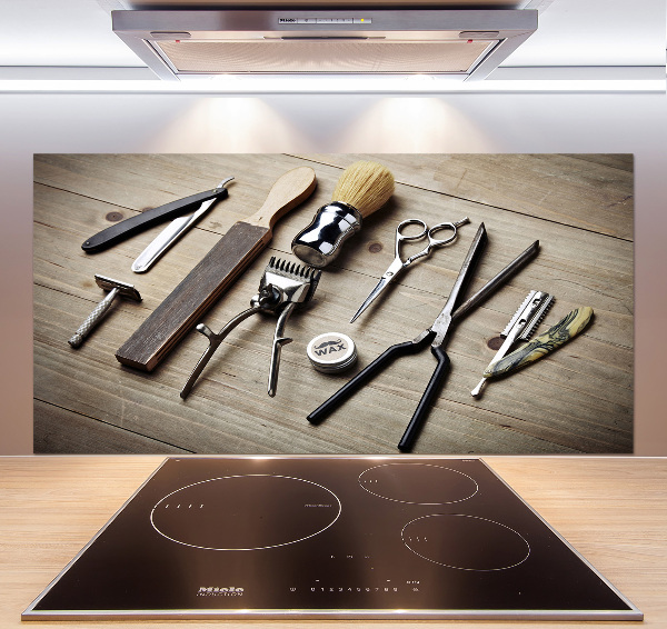 Panel do kuchni Męski fryzjer