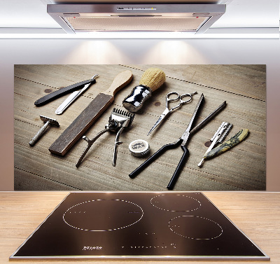 Panel antisalpicaduras Peluquería masculina