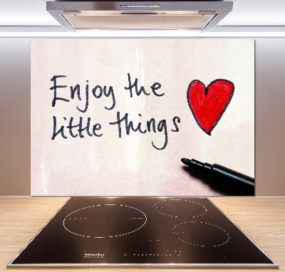 Panel antisalpicaduras Pequeñas cosas