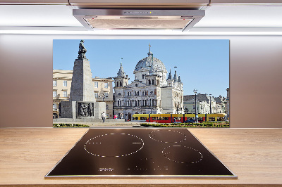 Panel antisalpicaduras Plaza de la Libertad de Łódź