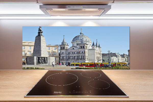 Panel antisalpicaduras Plaza de la Libertad de Łódź