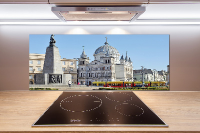 Panel antisalpicaduras Plaza de la Libertad de Łódź