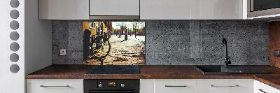 Panel lacobel Rower w Amsterdamie