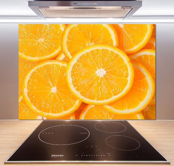 Panel para cocina rodajas de naranja