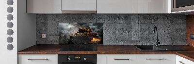 Panel de pared de cocina Tanque