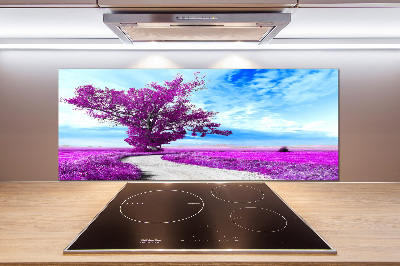 Salpicadero de cocina Árbol y camino