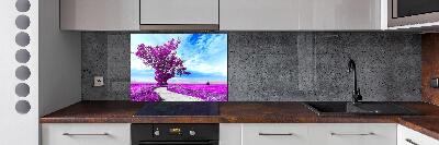 Salpicadero de cocina Árbol y camino