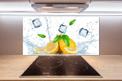 Panel para cocina Limones con hielo