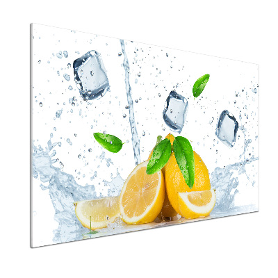 Panel para cocina Limones con hielo