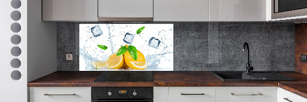 Panel para cocina Limones con hielo