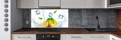 Panel para cocina Limones con hielo