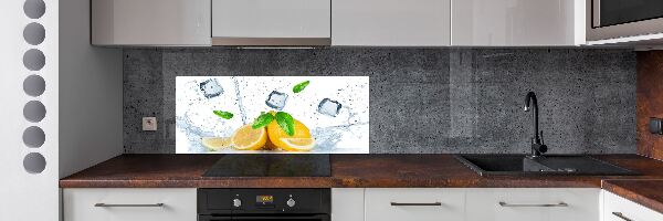 Panel para cocina Limones con hielo