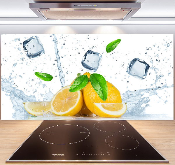 Panel para cocina Limones con hielo
