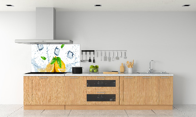 Panel para cocina Limones con hielo