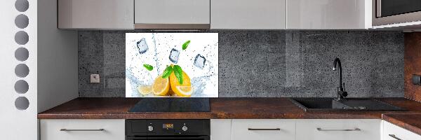 Panel para cocina Limones con hielo