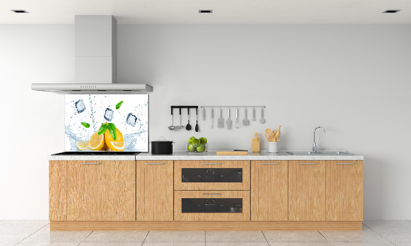 Panel para cocina Limones con hielo