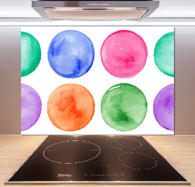 Panel de pared de cocina Círculos de colores