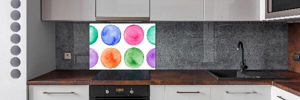 Panel de pared de cocina Círculos de colores
