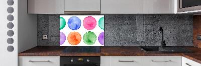 Panel de pared de cocina Círculos de colores