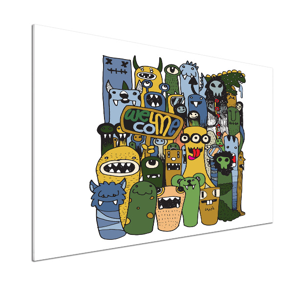 Salpicadero para cocina Monstruos locos