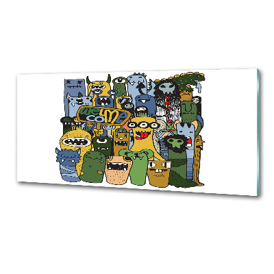 Salpicadero para cocina Monstruos locos