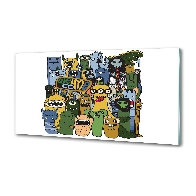 Panel do kuchni Szalone potwory