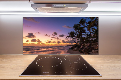 Panel de pared de cocina Atardecer en la playa