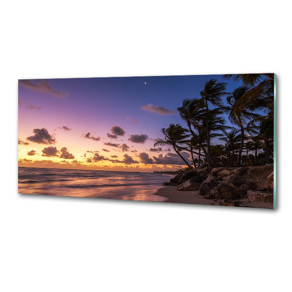 Panel do kuchni Zachód na plaży