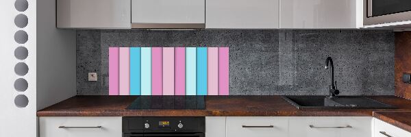 Panel de pared de cocina Rayas de colores