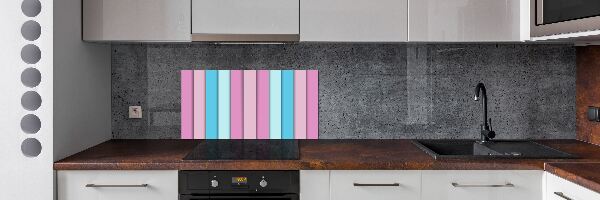Panel de pared de cocina Rayas de colores