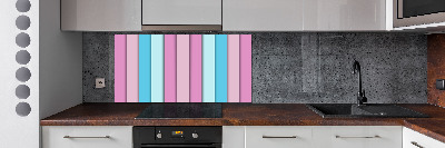 Panel de pared de cocina Rayas de colores